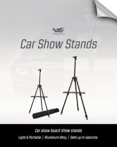 Car show board tripod stand