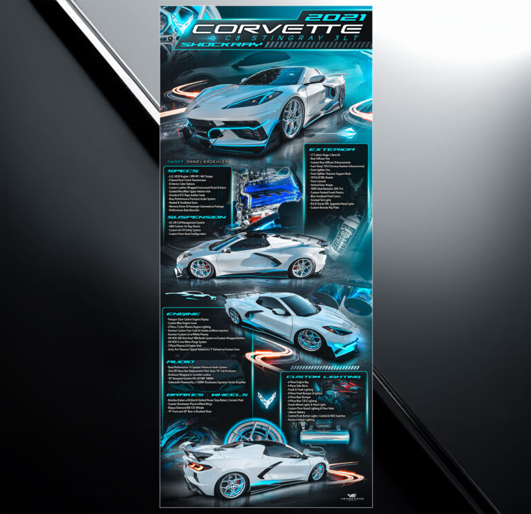 Retractable show display | Car Show Boards | Car Display | Car Sign | Auto Show | Vengeance Graphix