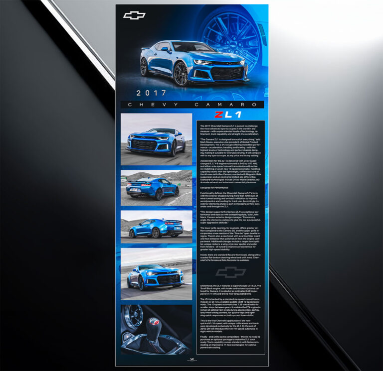 Retractable show display | Showroom | Car Show Boards | Car Display | Car Sign | Auto Show | Vengeance Graphix