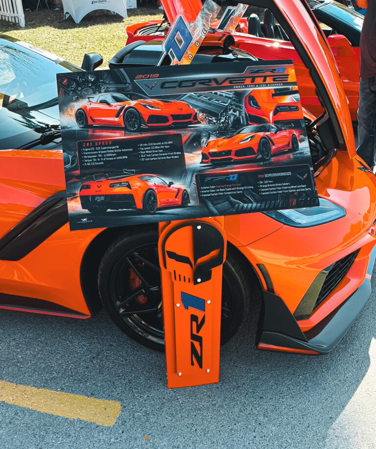 Car Show Boards | Car Display | Car Sign | Auto Show | Vengeance Graphix
