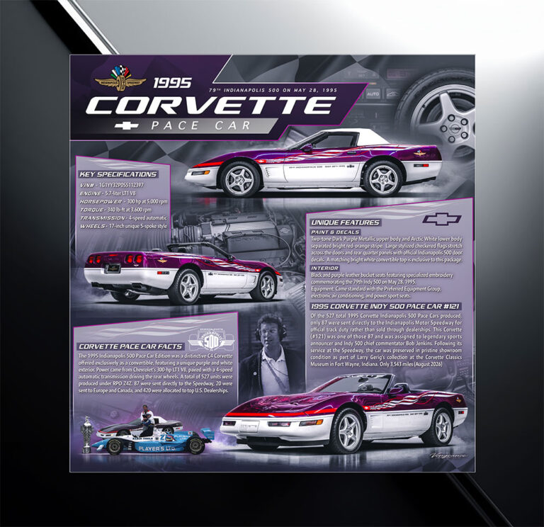 1995 Corvette Pace Car Retractable Car Show Display